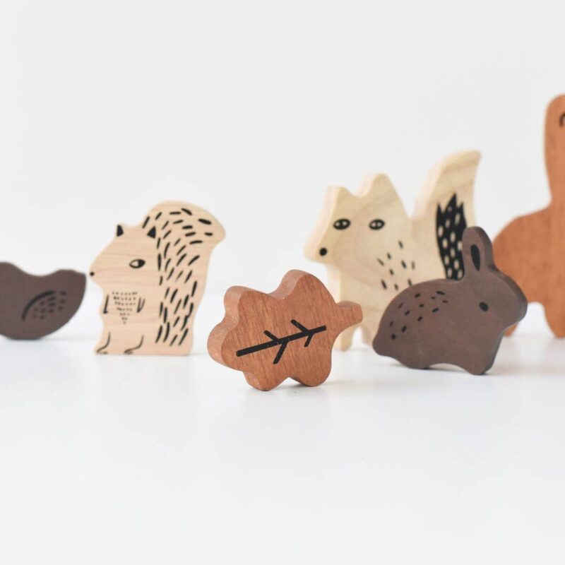 Wee Gallery Woodland Animals Wooden Tray Puzzle