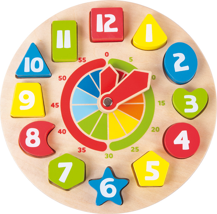 Legler Toys Clock Educational Shape Sorting Game