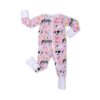 Little Sleepies Pink Farm Animals Bamboo Viscose Zippy