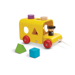 PlanToys Sorting Bus Wooden Shape Sorter