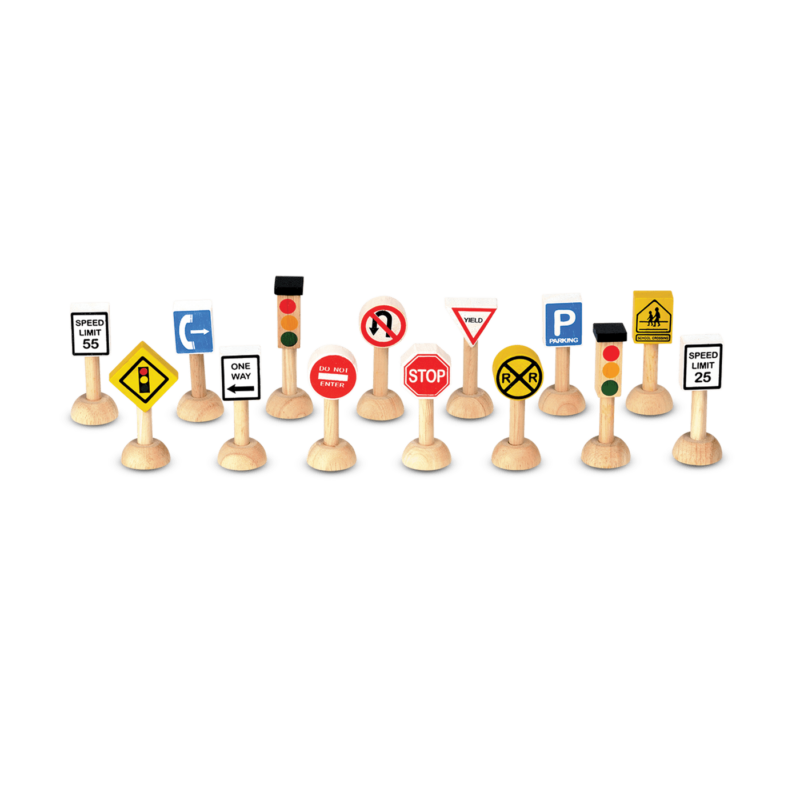 PlanToys Set of Traffic Signs and Lights