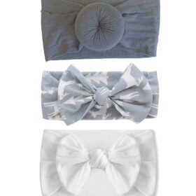 Emerson and Friends White Christmas Bamboo Holiday Headband Set
