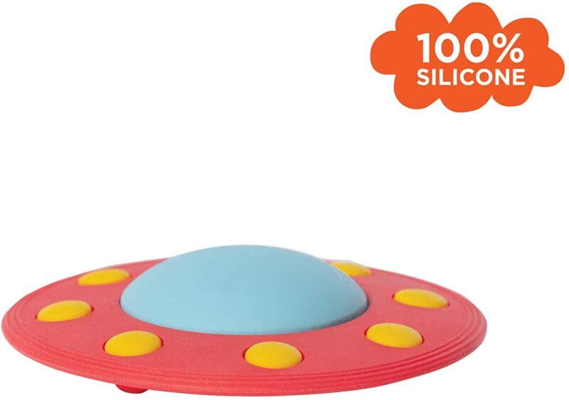 Manhattan Toy Flying Saucer UFO Silicone Teether