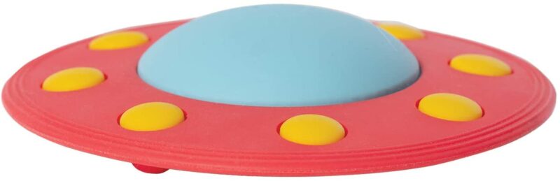 Manhattan Toy Flying Saucer UFO Silicone Teether