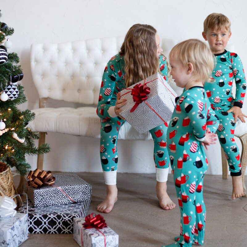 Peregrine Kidswear Christmas Cocoa Bamboo Two-Piece Pajamas