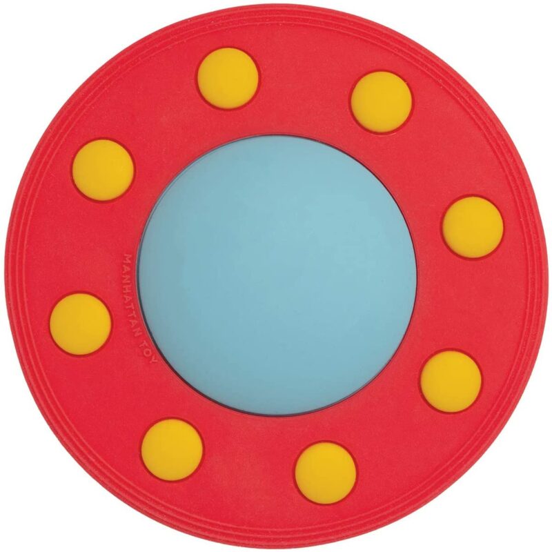 Manhattan Toy Flying Saucer UFO Silicone Teether