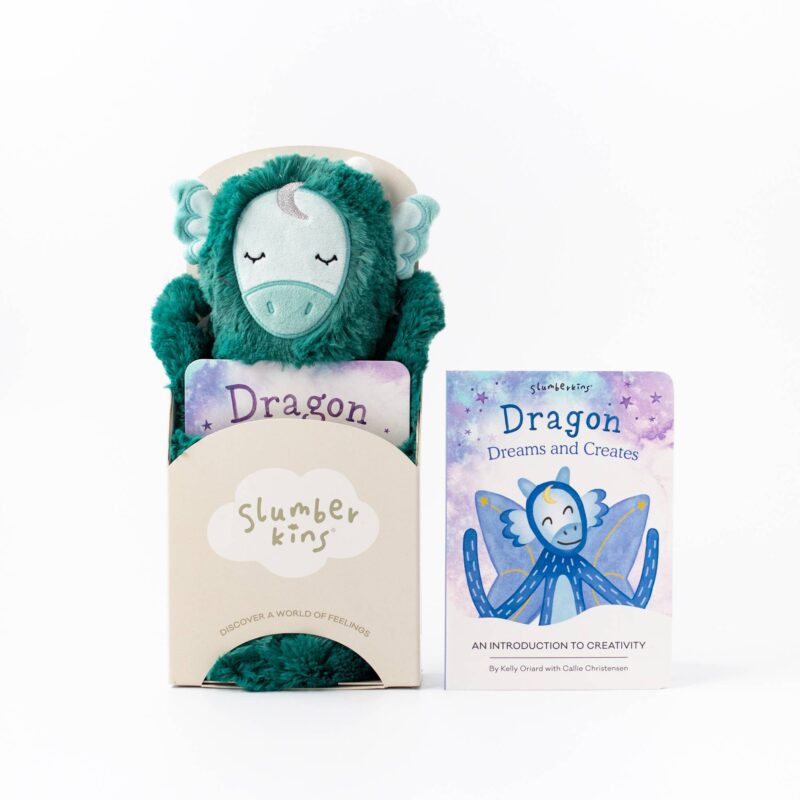 Slumberkins Jade Dragon Snuggler Creativity Limited Edition Board Book Bundle