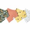 Copper Pearl Atwood Baby Bandana Bib Set 4-Pack