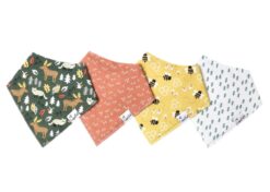 Copper Pearl Atwood Baby Bandana Bib Set 4-Pack