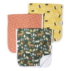 Copper Pearl Atwood Burp Cloth Set 3-Pack