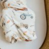 Copper Pearl Hayride Knit Swaddle Blanket