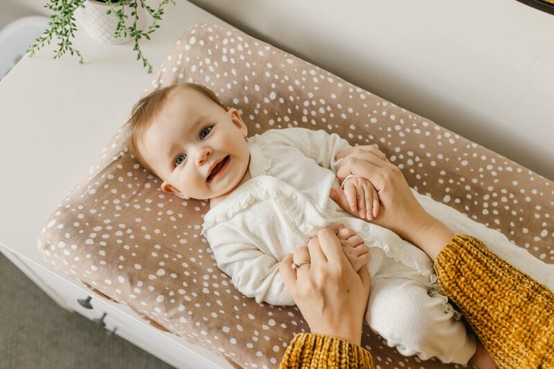 Copper Pearl Fawn Premium Changing Pad Cover