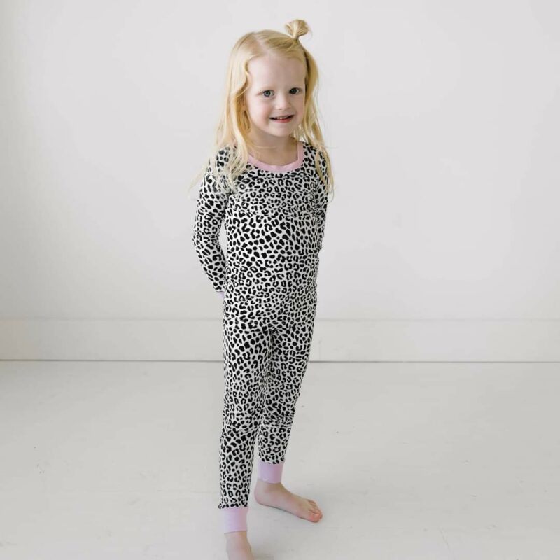 Little Sleepies Snow Leopard Two-Piece Bamboo Viscose Pajama Set