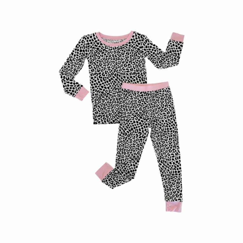 Little Sleepies Snow Leopard Two-Piece Bamboo Viscose Pajama Set