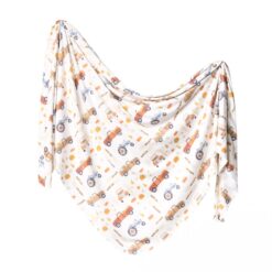 Copper Pearl Hayride Knit Swaddle Blanket