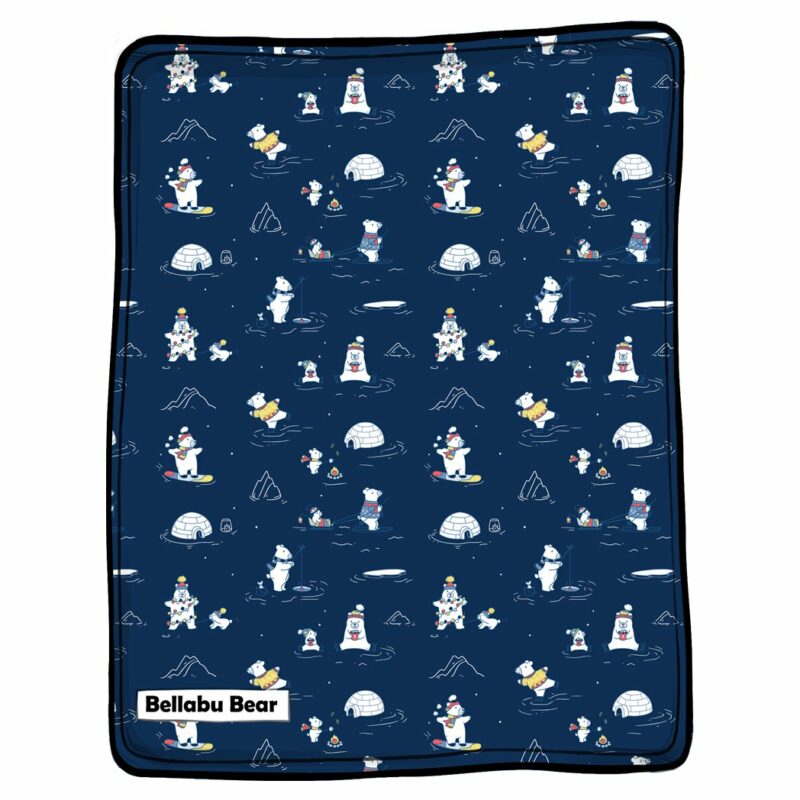 Bellabu Bear Polar Bear Bamboo Blanket