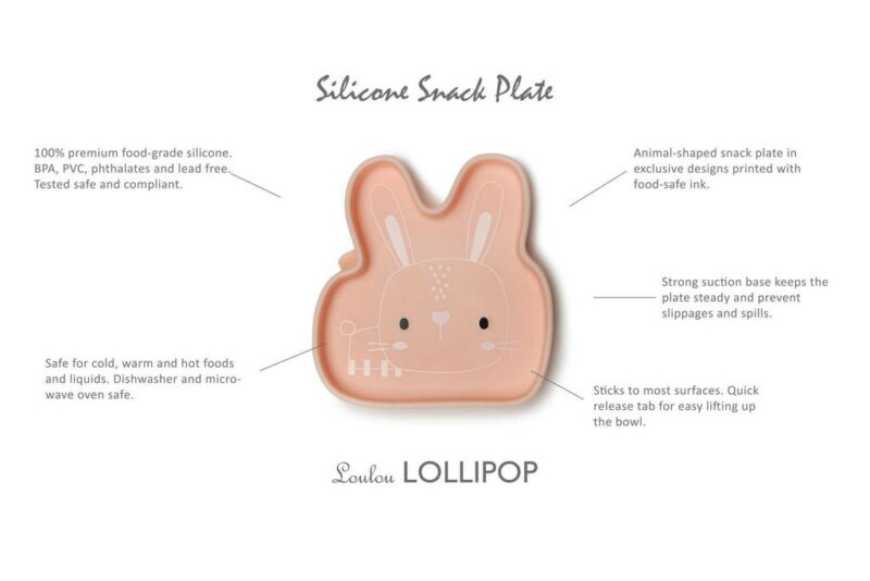 Loulou Lollipop Bunny Snack Plate