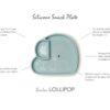 Loulou Lollipop Elephant Snack Plate