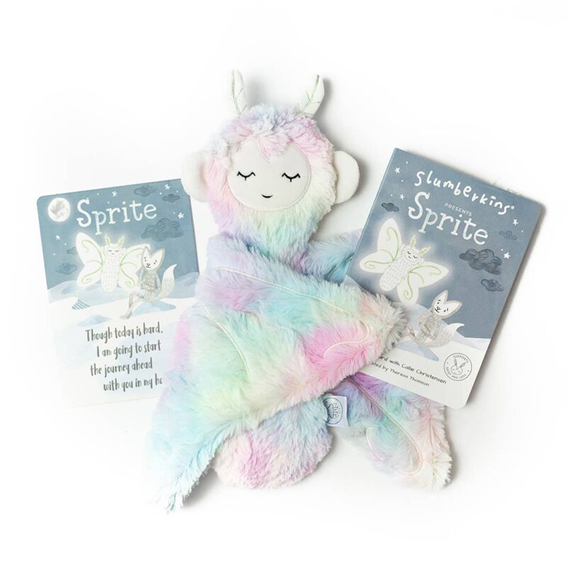 Slumberkins Rainbow Sprite Snuggler Grief and Loss Board Book Bundle