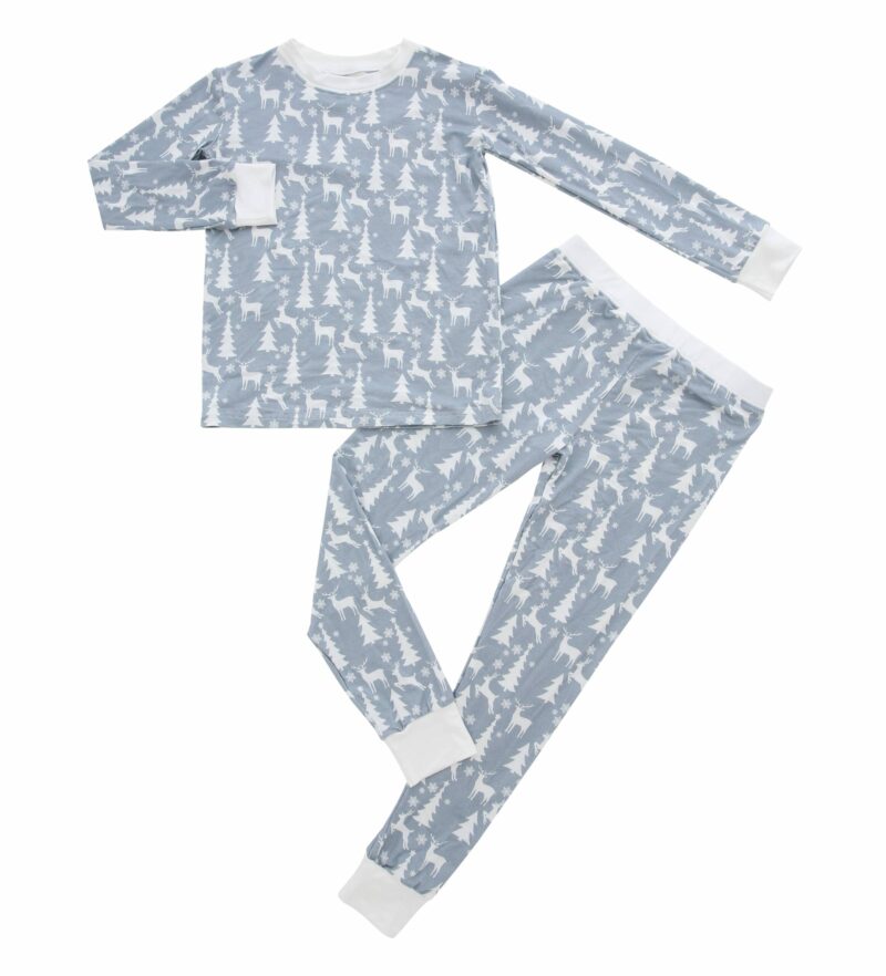 Emerson and Friends White Christmas Bamboo Toddler Pajama Set