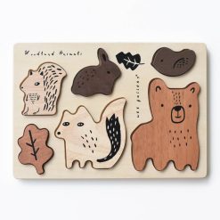 Wee Gallery Woodland Animals Wooden Tray Puzzle
