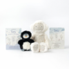 Slumberkins Alpine Yeti Kin and Black & White Penguin Mindfulness Limited Edition Gift Set