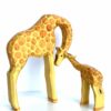 Poppy Baby Co Giraffe Mom and Baby Wooden Toy Set