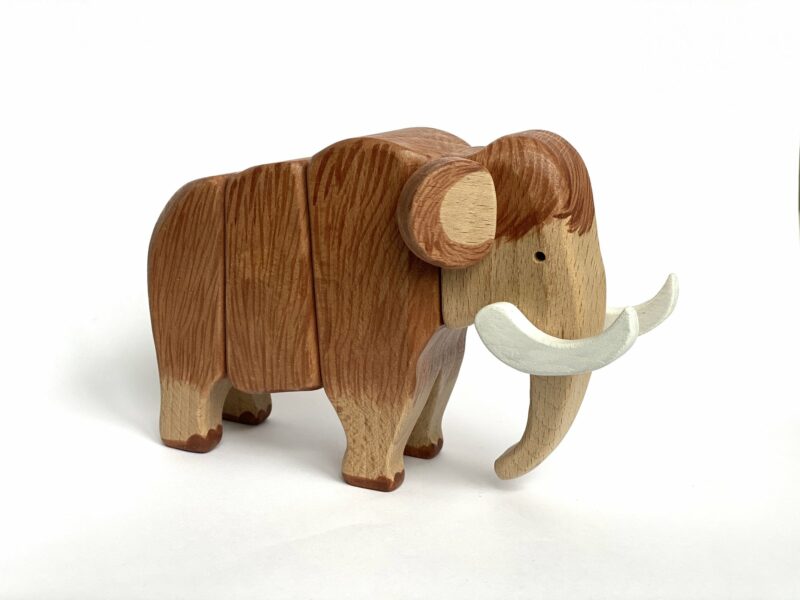 Poppy Baby Co Mammoth Ice Age Wooden Figurine