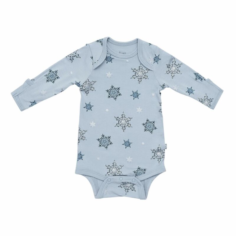 Kyte BABY Long Sleeve Bodysuit in Snowflake Kyte BABY Long Sleeve Bodysuit in Snowflake