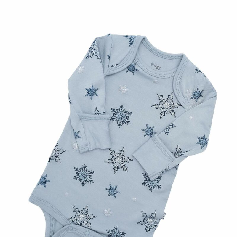 Kyte BABY Long Sleeve Bodysuit in Snowflake Kyte BABY Long Sleeve Bodysuit in Snowflake
