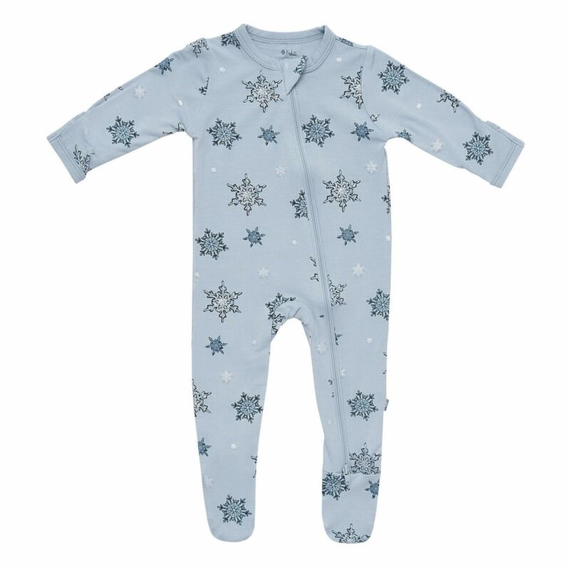 Kyte BABY Zippered Footie in Snowflake