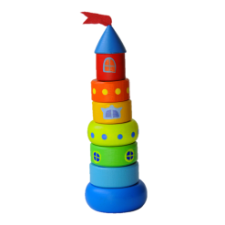 Poppy Baby Co Small Castle Stacking Wooden Toy