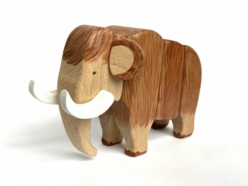 Poppy Baby Co Mammoth Ice Age Wooden Figurine