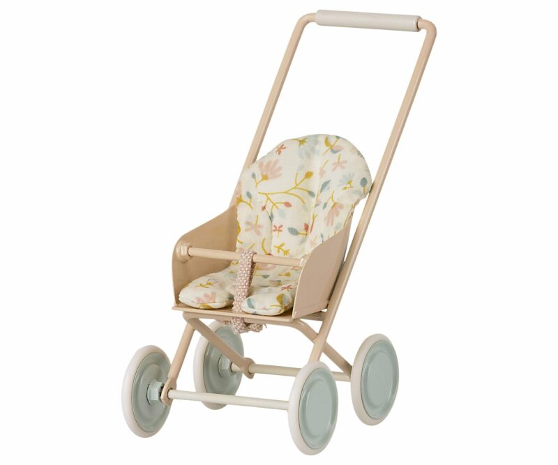 Maileg Stroller in Powder Pink Maileg Stroller in Powder Pink