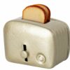 Maileg Miniature Toaster & Bread in Silver