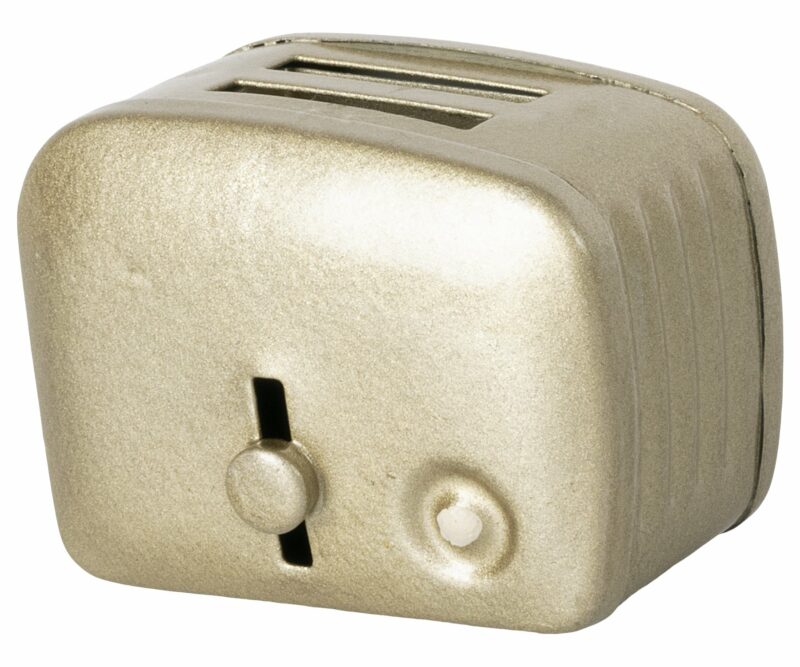 Maileg Miniature Toaster & Bread in Silver