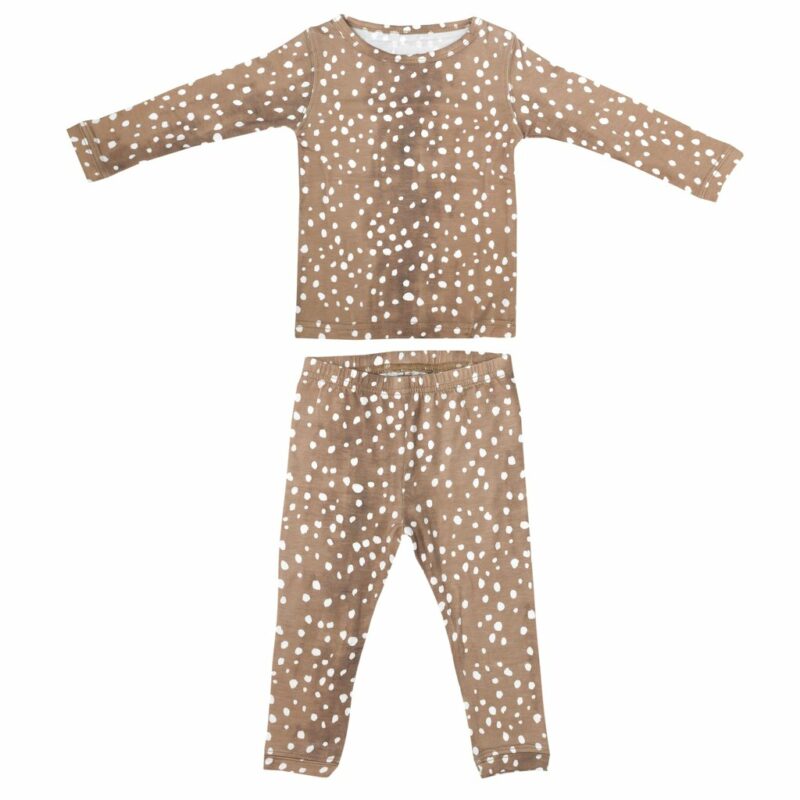 Copper Pearl Fawn Long Sleeve Pajama Set