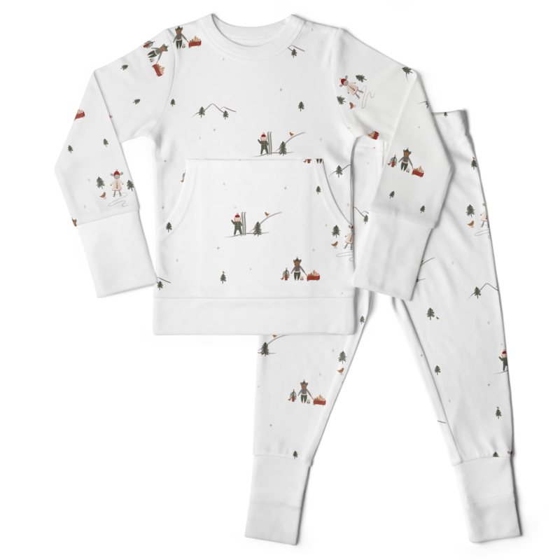 goumi Winter Wonderland Bamboo Organic Loungewear Set