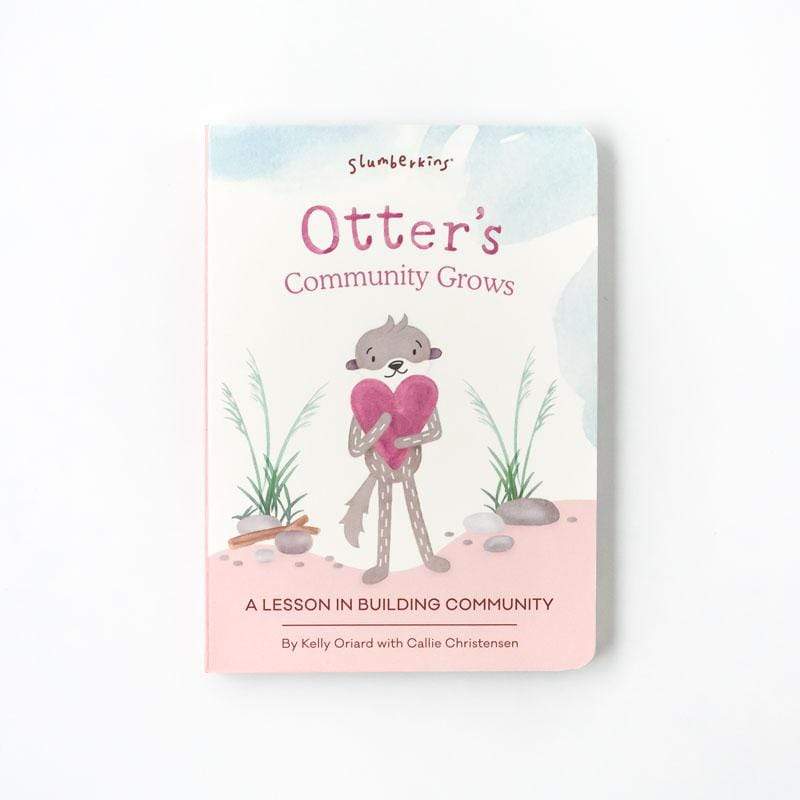 Slumberkins Silver Otter Snuggler Limited Edition Two Book Bundle