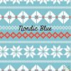 Kozi & Co Nordic Blue Sherpa Backed Bamboo Blanket