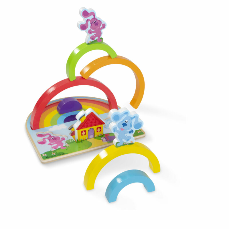Melissa & Doug Blue's Clues & You! Wooden Rainbow Stacker Puzzle
