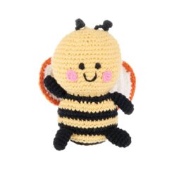 Pebble Bumblebee Knit Rattle