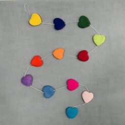 The Winding Road Heart Rainbow Garland