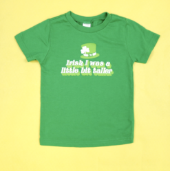 Saturday Morning Pancakes Irish I Was a Little Bit Taller Kids T-Shirt