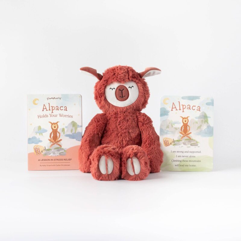 Slumberkins Alpaca Kin and Board Book for Stress Relief