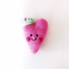 Pebble Pink Heart Knit Rattle