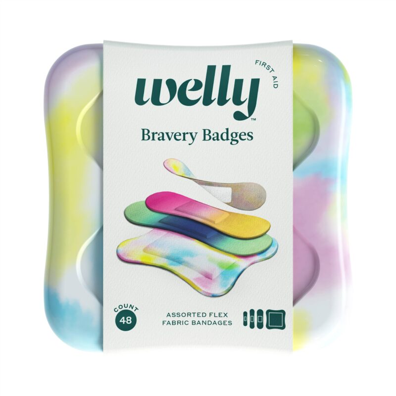 Welly Colorwash Adhesive Bandages 48 Ct