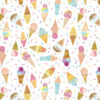 macaron+me Ice Cream and Sprinkles Bamboo Swaddle Blanket