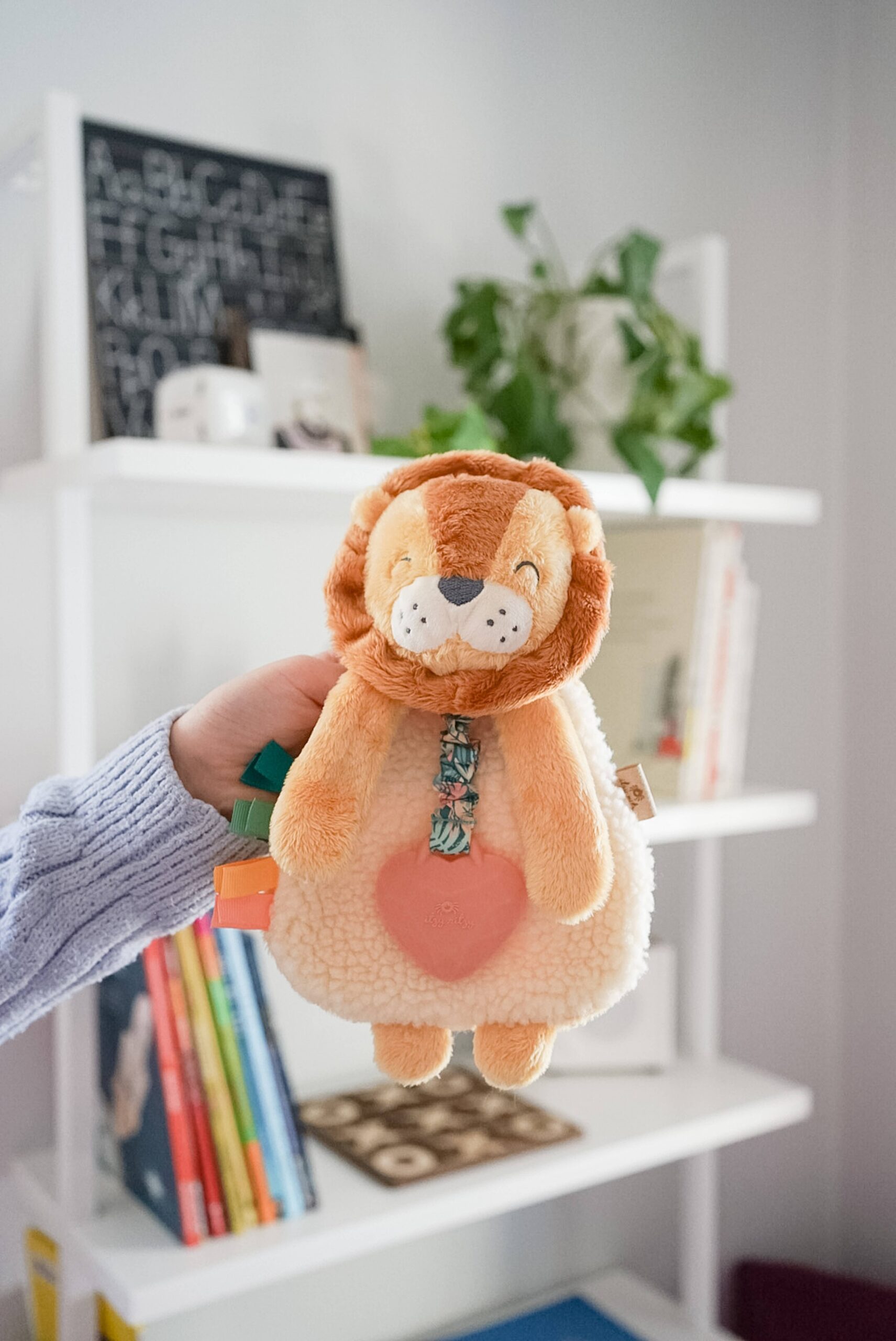 Itzy Ritzy Lion Plush with Silicone Teether Toy Itzy Lovey – Blossom