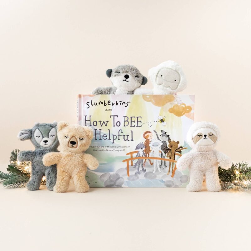 Slumberkins Caring Crew Pillow and Bee Helpful Book